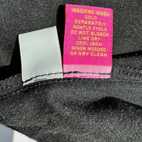 CATHERINE MALANDRINO Waterfall Open Front Jacket Faux Suede XS Black Soft Drape - Picture 12 of 12